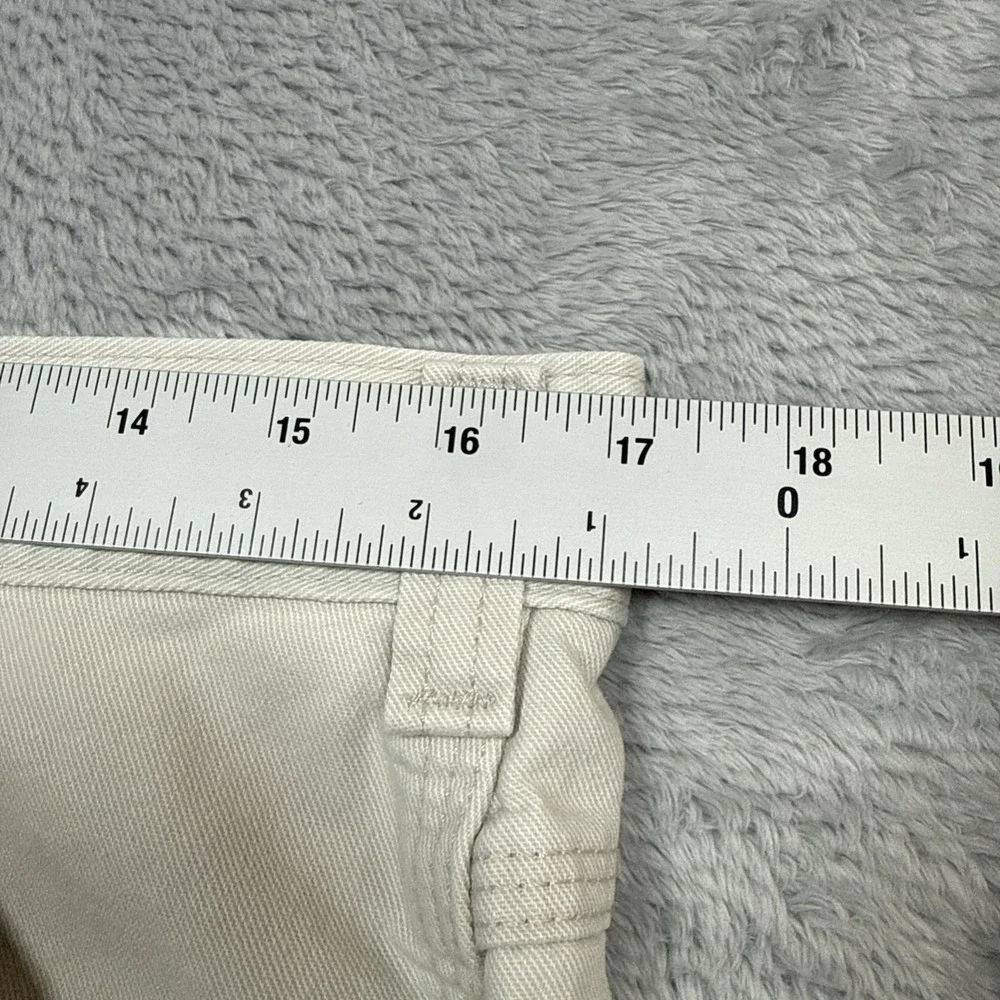 Vintage Lee Dungaree Carpenter Pants 34x29 Beige Workwear Baggy Skater USA
